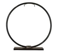 Au Courant - Supporto per gong da 35,6 cm, con supporto e martello circolare, ideale per scrivania e tavolo
