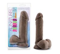AU NATUREL 8INCH SENSA FEEL DILDO CHOCO