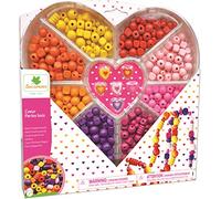 Au Sycomore-Cuore Perline di Legno, Multicolore, CRE3210
