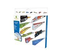 Au Sycomore- Sacchetto Creativo-Aeroplano di Carta, Colore Blu, CRE44010