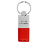 Au-TOMOTIVE GOLD Duo Leather Key Chain for Ford Thunderbird (Red)