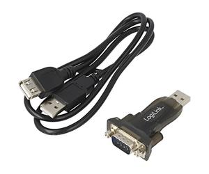 AU0002F Convertitore USB-RS232 D-Sub 9pin maschio, USB A-Spina LOGILINK