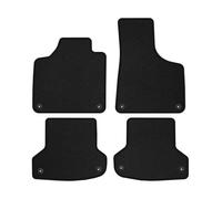 AU07-1 Set Tappetini Velluto Premium Pelle Bianca per Audi A3 8P 2003-2013 adatt
