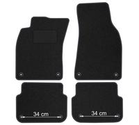 AU13-1 Set Tappetini Velluto STREAK Grigio per Audi A6 C6 2004-2011 38cm Distanz