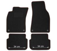 AU13-1 Set Tappetini Velluto STREAK Marrone per Audi A6 C6 2004-2011 38cm Distan