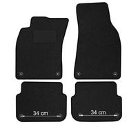 AU13-1 Set Tappetini Velluto STREAK Nero per Audi A6 C6 2004-2011 38cm Distanza