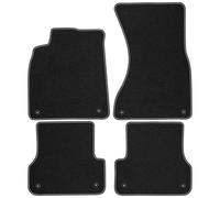 AU15-1 Set Tappetini Velluto Premium Opaco Bianco per Audi A6 C7 2010-2017 tappe