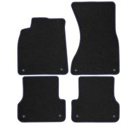 AU15-1 Set Tappetini Velluto Premium Opaco Blu per Audi A6 C7 2010-2017 tappeto