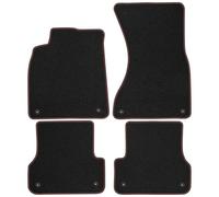 AU15-1 Set Tappetini Velluto Premium Opaco Rosso per Audi A6 C7 2010-2017 tappet