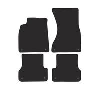 AU15-1 Set Tappetini Velluto Premium Pelle Rosso&Bianco per Audi A6 C7 2010-2017