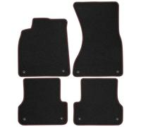 AU15-2 Set Tappetini Velluto Premium Opaco Rosso per Audi A7 4G 2010-2017 tappet