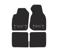 AU35-1 Set Tappetini Velluto Premium Opaco Rosso per Audi A6 C5 1997-2004 4 chiu