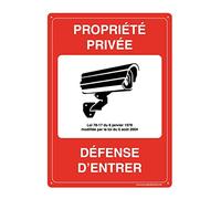 AUA SIGNALETIQUE 202071-AI-p-150x210 Pannello preforato con angoli arrotondati «private property defense to enter» pvc, 150mm x 210mm