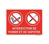 AUA SIGNALETIQUE 202162-AP-a-300x210 Cartello con angoli arrotondati «no smoking and vaping» in alluminio dibond, 300 x 210 mm