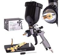 Auarita LVMP Technology Pistola a spruzzo LION 1 ugello da 1,7 mm a lunga durata capacità 600 ml per la verniciatura del legno vernici acriliche e incolori a base d'acqua