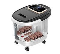 Auatic - Massaggiatore per pediluvio, per pediluvio, con calore, a barile profondo, per pedicure e pedicure a infrarossi, per alleviare la felicità, nero