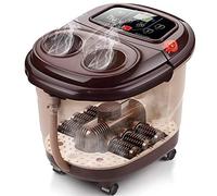 Auatic Pediluvio con calore, massaggiatore per pedicure con s, a infrarossi, allevia i piedi, 6 rulli massaggianti per pedicure, benna (A) per perseguire la felicità