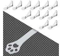 Auauraintt 12 Pezzi Tovaglia Clip, Tablecloth Clip in Acciaio Inossidabile, Clip per Tovaglia per Gatti, Ferma Tovaglia da Tavola per Cucina Giardino Outdoor Picnic Party