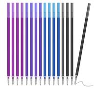 AUAUY 16PZ Refill per Penna Gel Cancellabile, Ricariche Cancellabili, Compatibili con Legami, Punta 0.7 mm, Scrittura Liscia, Particolarmente Adatto per la Scuola e la Vita Quotidiana, 4 Colori