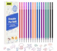 AUAUY 16PZ Refill per Penna Gel Cancellabile, Ricariche Cancellabili, Compatibili con Legami, Punta 0.7 mm, Scrittura Liscia, Particolarmente Adatto per la Scuola e la Vita Quotidiana, 8 Colori
