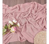 AUAUY 2PZ Runner da Tavolo Boho Garza da Formaggio, Rosa Runner Tavola in Tulle Boho, Runner da Tavola in gGarza, Runner Romantico Moderno per Casa Cucina Matrimoni Feste Decorazione, 80x300cm