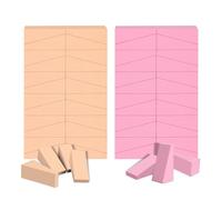 AUAUY 48 Pz Spugne Triangolari per Trucco, Latex Free Spugna Cunei per, Spugnette Trucco di Bellezza, Spugnette Trucco Monouso per Polvere, Crema, Liquido, Accessorio di Bellezza - Rosa, Colore Pelle