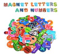 AUAUY 52 Pz Lettere e Numeri Magnetici, 26 Lettere, 20Numeri, 6 Simboli