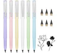 AUAUY 6 matite infinity senza inchiostro, riutilizzabili, cancellabili, tecnologia portatile illimitata, eterna, per scrivere, disegnare, studenti, casa, ufficio, scuola