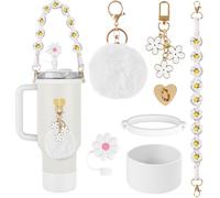 AUAUY Accessori per Stanley Cup, Set da 7 pz, Coppe Non Incluse, Bianco