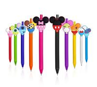 AUAUY Carino Kawaii Cartoon Gel Ink Pen, 10pz Penne Gel ad Sciugatura Rapida, Penne per Scrivere Lisce, Penne a sfera retrattili, Penne a Sfera a Rullo a Punta Fine da 0,5 mm, per Scuola Ufficio