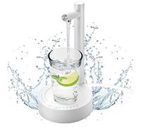AUAUY Dispenser di Acqua Intelligente Automatico Universale, Pompa per Acqua Potabile Elettrica Portatile, Dispenser Automatico di Acqua Potabile Ricaricabile USB, for Casa, Ufficio, Esterno (Bianco)