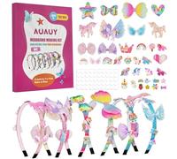 AUAUY Kit per La Creazione di Cerchietti per Capelli, 5-12 Anni Regali per Ragazze, Artigianato Fai-Da-Te Regalo per Ragazze, Lavoretti Creativi, Regali di Compleanno e Natale per Bambina - Unicorno