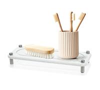 AUAUY Organizer per Lavello a Secco Istantaneo, Organizer per Lavello da Cucina, Dispenser per Sapone in Spugna da Cucina, Contenitore per Lavello da Bagno per Lavello da Cucina (Bianco)