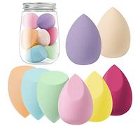 AUAUY Spugnette Trucco, Spugna di Bellezza Fondotinta 8 pz, Spugnette Trucco Fondotinta Impeccabile, Multicolore Morbida Spugna Cosmetica per Liquidi, Crema e Polvere (3 Forme)