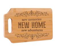 AUAUY Tagliere in Bambù Inciso, Regalo Creativo per L'inaugurazione Della Casa, Tagliere Commemorativo Inciso al Laser, Regalo per La Nuova Casa per Gli Amici, Tagliere Fatto a Mano