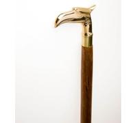 aubaho Bastone da passeggio in legno, con manico a forma di aquila, colore oro