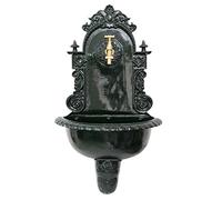 Fontana a muro alluminio verde in nostalgico 72cm stile antico