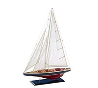 aubaho Modello di Nave Barca a Vela Modello di imbarcazione Legno Maritim nessun Kit