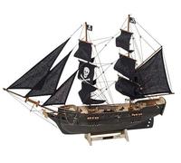 aubaho Modello di Nave Pirate Ship Nave Modello di Nave in Legno Pirate nessun Kit