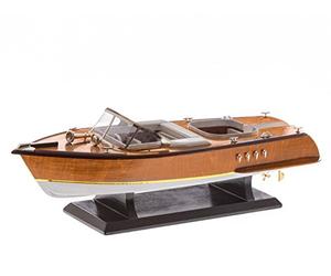 aubaho Modello Modello di Nave Sport Boat Italia Ship Model Yacht Barca 50cm nessun Kit