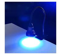 AUBEST Lampade UV per la polimerizzazione, UV Curing Ultraviolet Lamp Spot Light 405nm 395nm 365nm Clip-on Shadowless Glue Green Oil Screen Phone Repair PCB Board Solderin(385nm)
