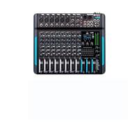 AUBEST Mixer per DJ, 10 canali 99 DSP Mixer DJ Controller Reverb Registrazione Mixaggio con Bluetooth 5.0 Prestazioni Professionali