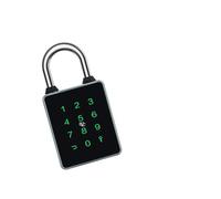 AUBEST Serratura intelligente, Lucchetto Bluetooth intelligente a 6 modi Sblocca il lucchetto con password RFID impermeabile for riporre la porta(Tuya No battery)