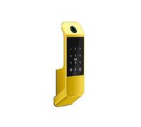 AUBEST Serratura intelligente, Riconoscimento facciale 3D Impermeabile Smart Door Lock Password di impronte digitali Vecchio stile Bull(Gold)