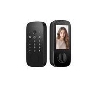 AUBEST Serratura intelligente, Riconoscimento facciale 3D Smart Lock completamente automatico for impronte digitali con Visual Cat Eye