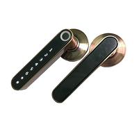 AUBEST Serratura intelligente, Smart Biometric Fingerprint Door Lock Code Telefono App Bluetooth One Time Codice Dynamic Dinamico Sblocca Log della porta in legno(Kit1)