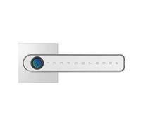 AUBEST Serratura intelligente, Smart Lock App Control Biometric Password for l'impronta della casa blocco delle leva domestiche blocchi di porte elettroniche for la serratura porta(APP Silver)