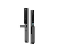 AUBEST Serratura intelligente, Smart Lock con riconoscimento facciale 3D completamente automatico for impronte digitali for porta del cortile in alluminio ponte rotto(Noir,01)