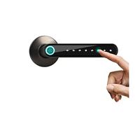 AUBEST Serratura intelligente, WF-016 Blocco della porta elettronica di impronta digitale Smart Bluetooth Password Handle blocco App Sblocca il supporto voce senza chiave(Noir)