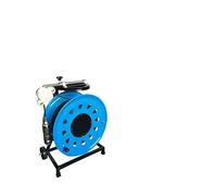 AUBEST Telecamera d'ispezione 100 metri di cavo HD fotocamera da pozzo impermeabile 50mm Pan Tilt rotazione tubo 'acqua telecamera di ispezione con contatore di profondità/video 720P